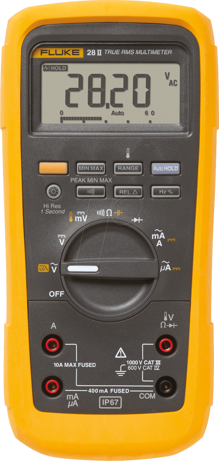 FLUKE 28II - Multimeter 28-II, digital, 19999 Counts, für Industrie