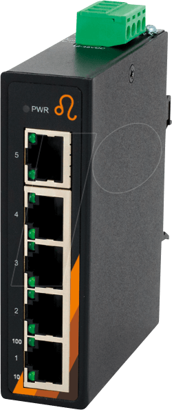 EXSYS EX-6200 - 5 Port Industrie Ethernet Switch, Kompakt