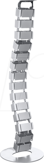 LOGILINK KAB0065 - Schreibtisch-Kabelführung, flexibel, 18 Gelenke, silber