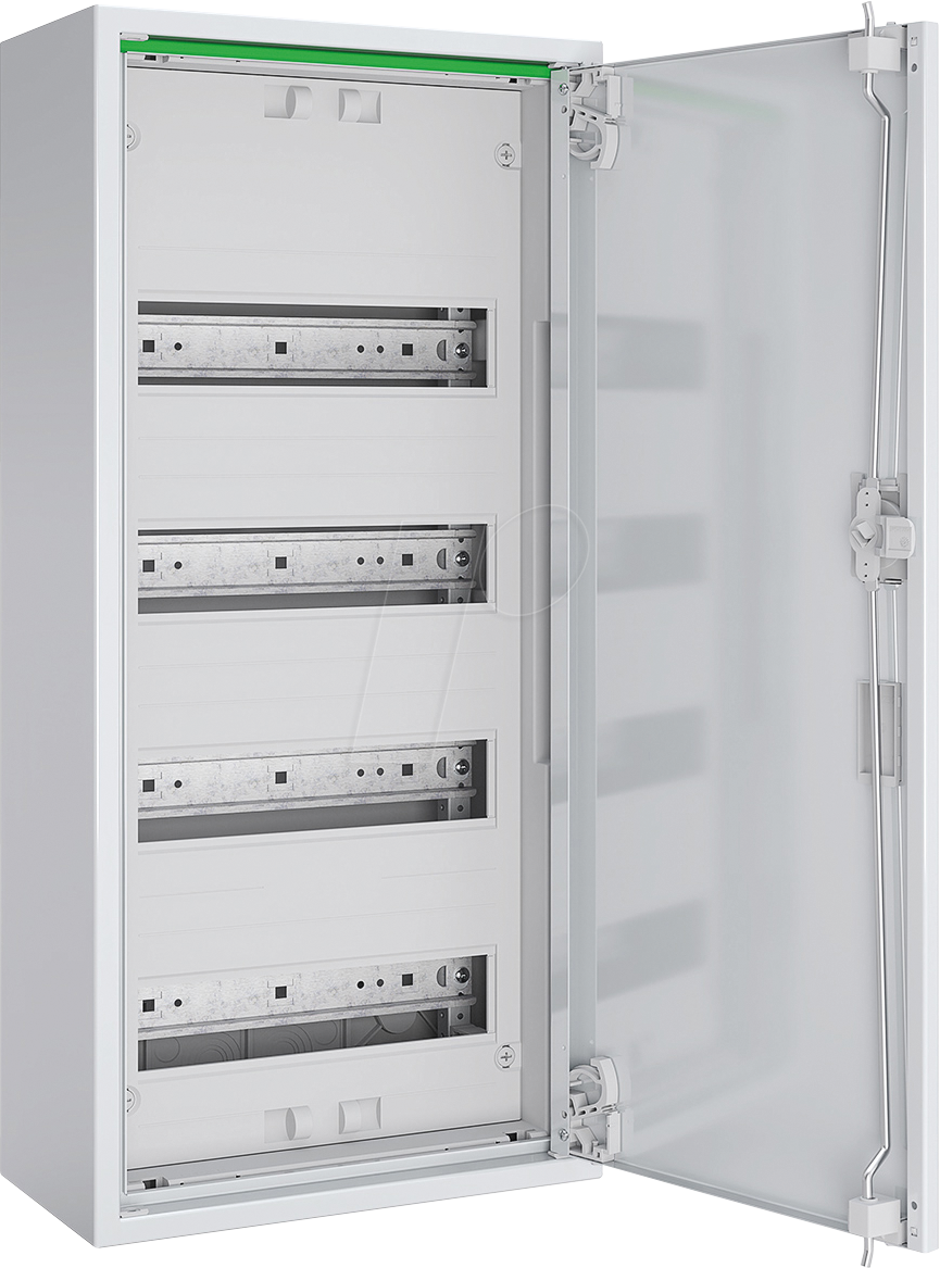 ABNRM104R01 - Feldverteiler AP, T: 160 mm, Volltür, 1 x 4-reihig, 48 TE, PE/N