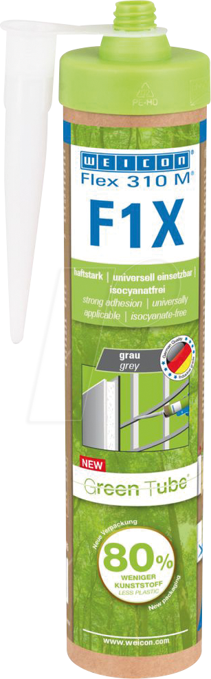 WEICON 10102385 - Green Tube Flex 310 M F1X grau 280 ml