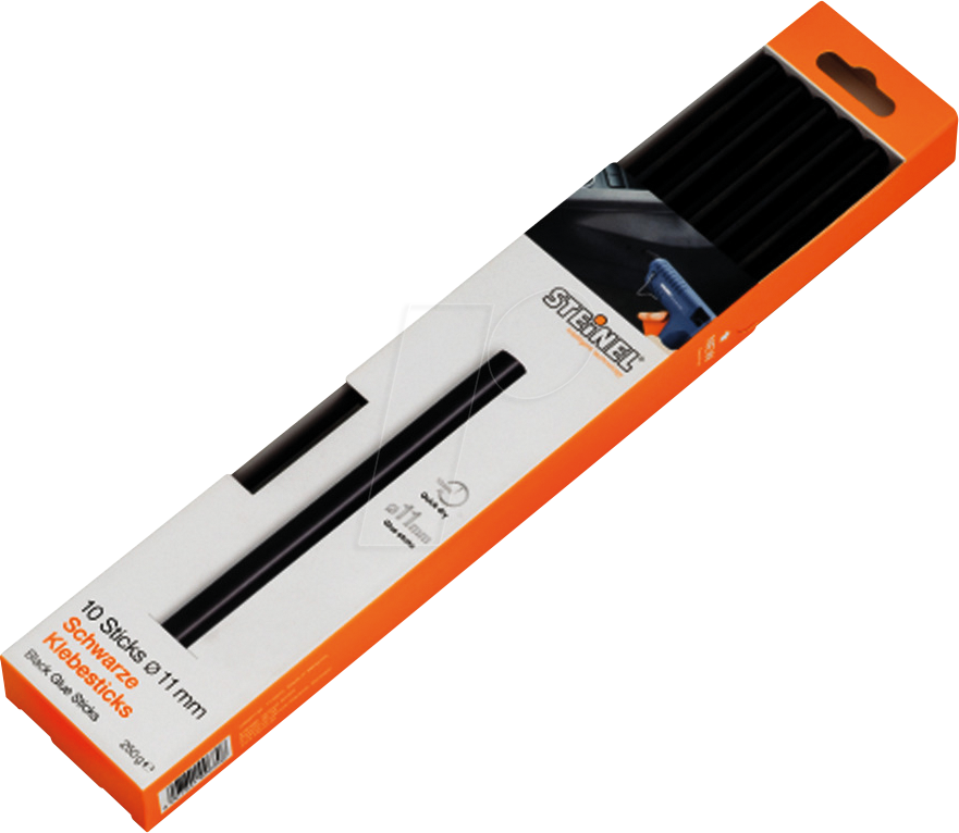 Thumbnail - STEINEL 006792 - Heißklebestick, Ø 11 mm, schwarz, 10 Stück