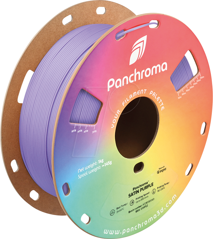 Thumbnail - POLYMAKER CA5007 - Filament, Panchroma PLA, Satin Purple, 1,75 mm, 1 kg