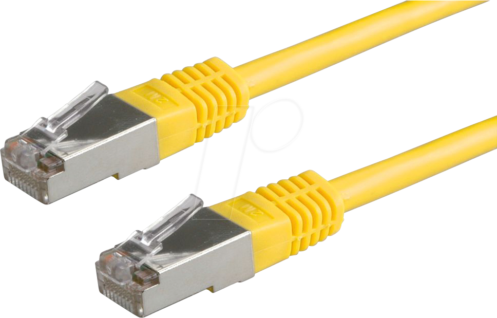 ROLINE 21150132 - Patchkabel Cat.5e FTP, gelb, 1 m