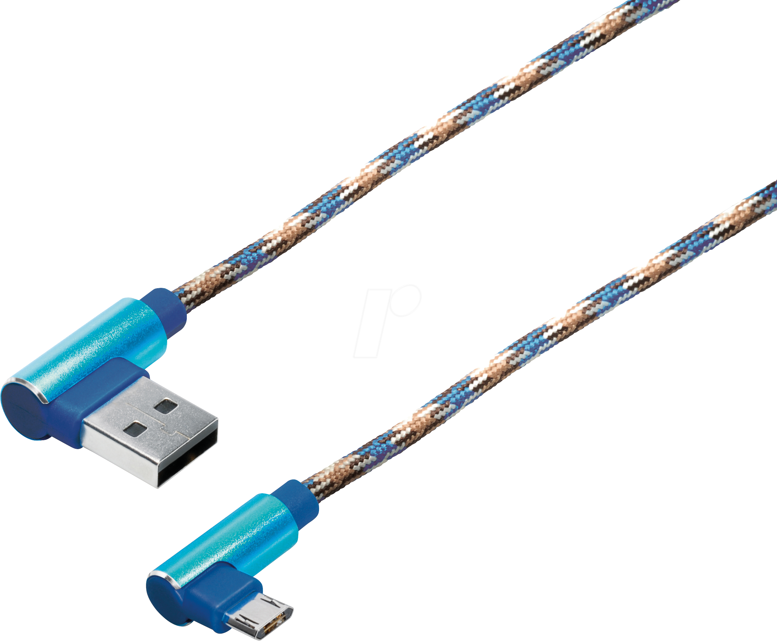 MATR M8L - Sync- & Ladekabel, USB A -> Micro, 1,0m, gew., blau