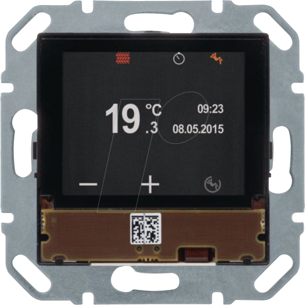 BERKER 80440100 - KNX Temperaturregler, mit TFT-Display, integriertem Busankoppler