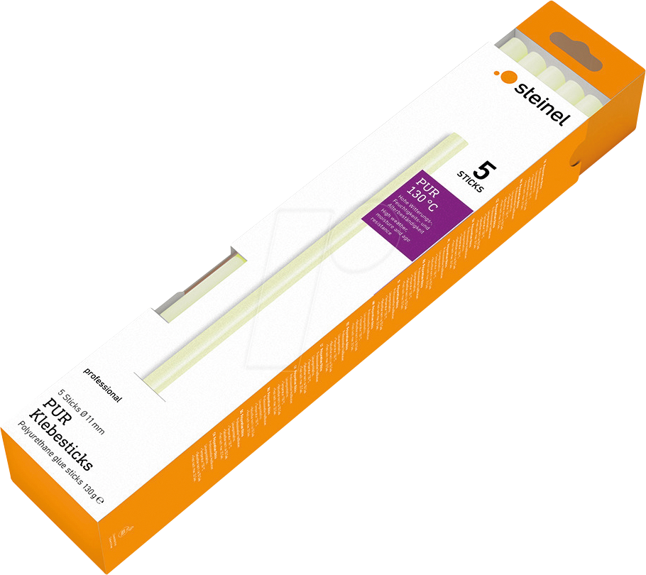 STEINEL 087395 - Heißklebestick PUR, 5 Stück. 130g