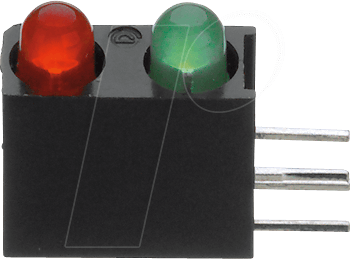 DIAL 553-0212F - LED-Baustein, rot/grün, 3 mm, 1,6 mcd, 60°