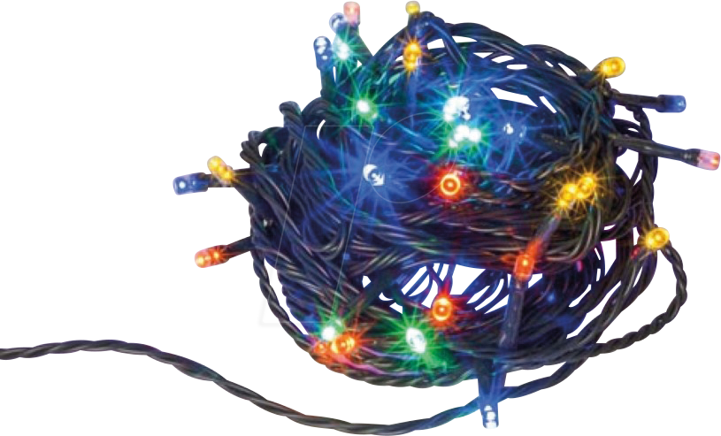 MXL-812024VMC - LED-Lichterkette, 8 m, 120 LEDs, mehrfarbig, 230 V