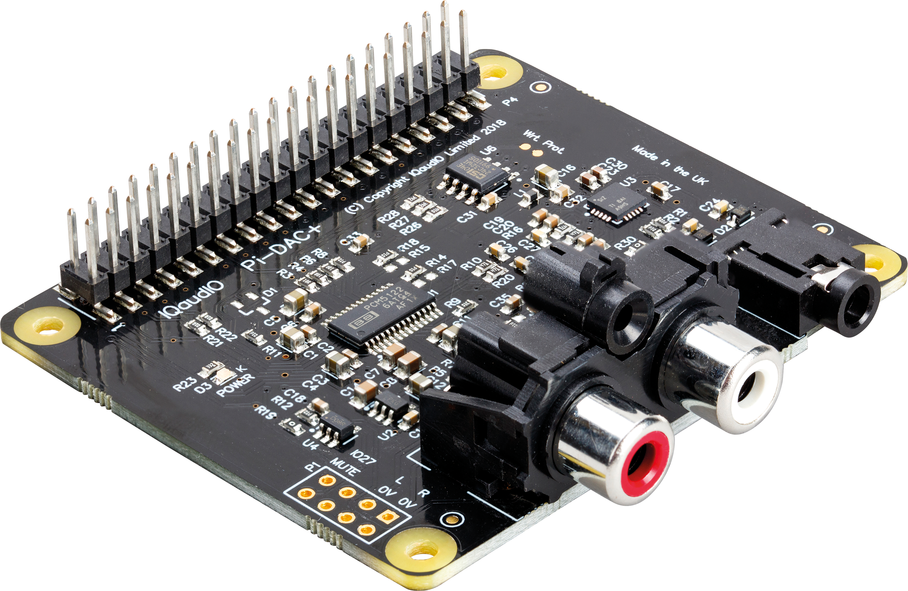 RPI IQ DAC+ - Raspberry Pi Shield - IQaudio DAC+