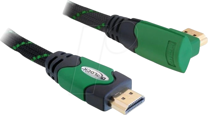 Thumbnail - DELOCK 82954 - HDMI Kabel mit Ethernet - HDMI A Stecker / Stecker gewinkelt, 5