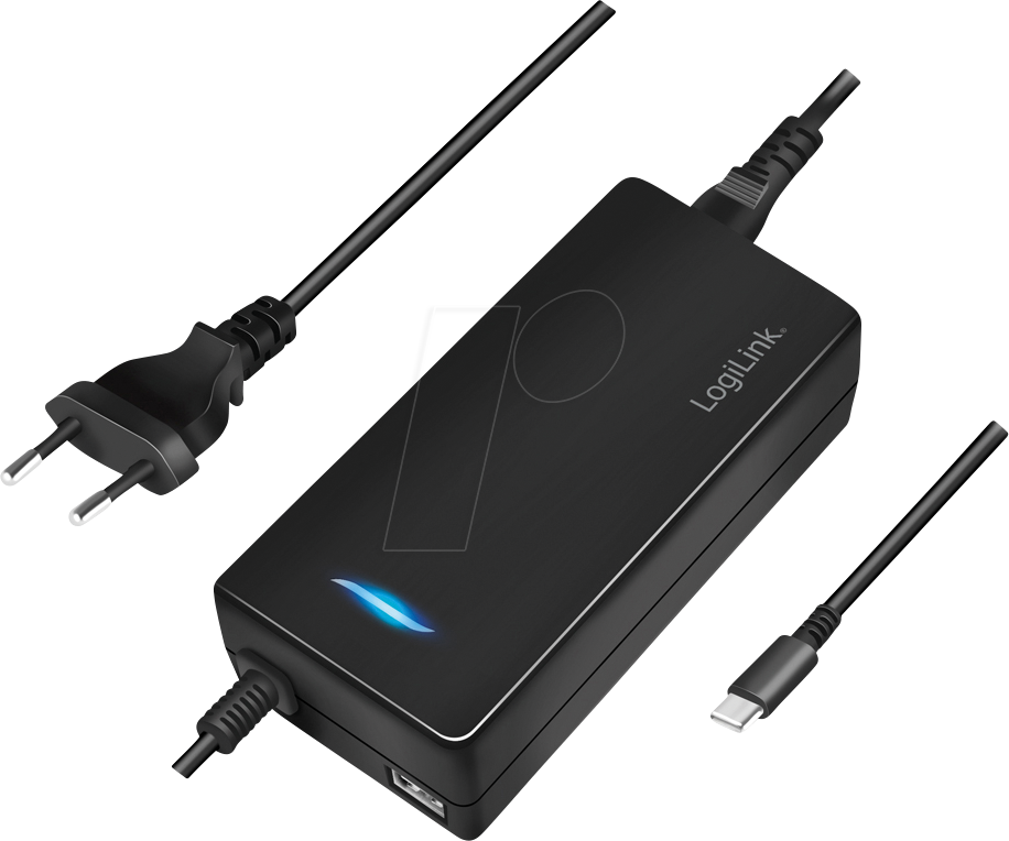 LOGILINK PA0272 - Tischladegerät für 2 Geräte, 1x USB-C, 1x USB-A, 112 W