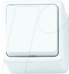 EL AP KS WS - KOPP-Aufputzschalter, arctis-weiß, Kreuzschalter