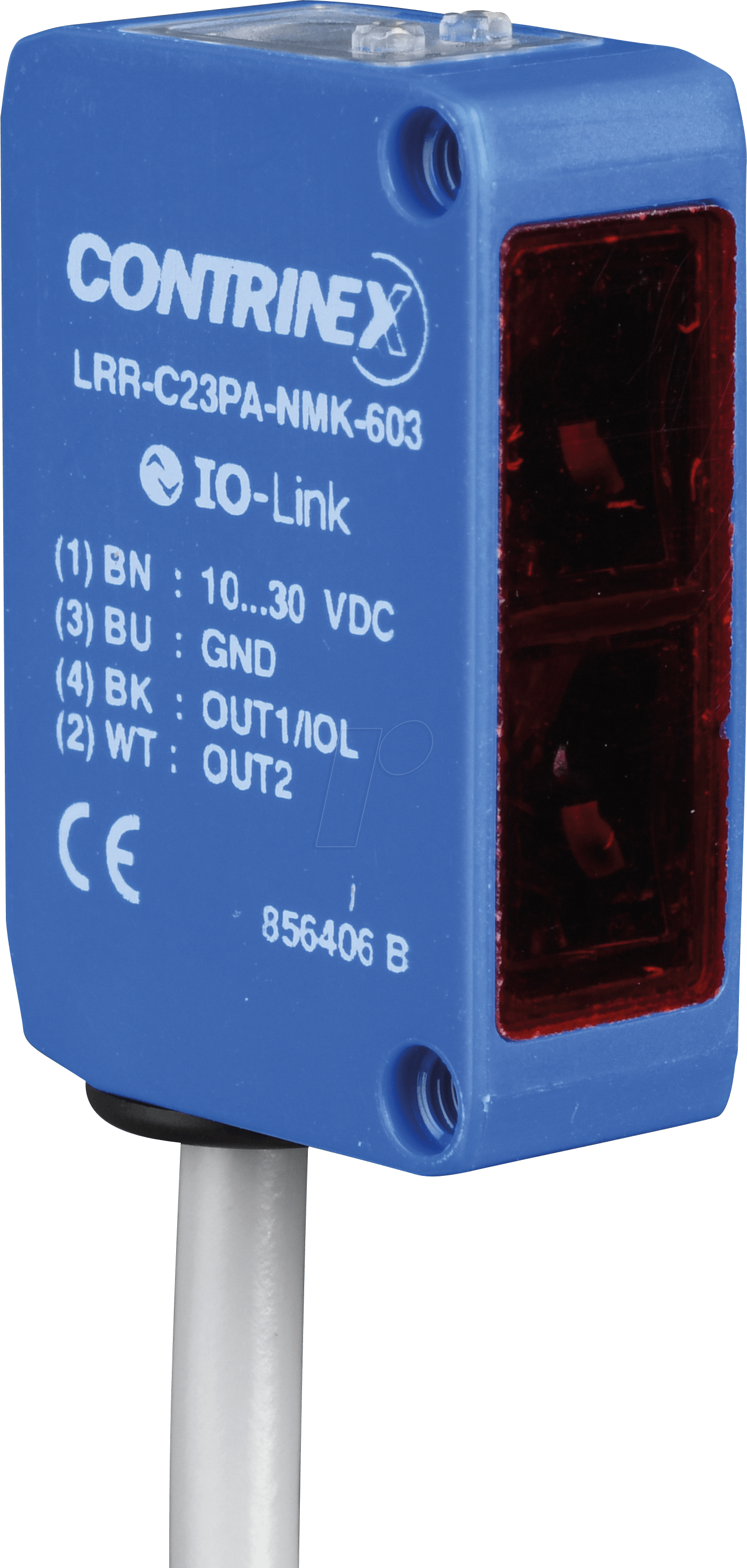 LRR C23PA NMK603 - Lichttaster, 30 - 6000 mm, PNP, Hell-An/IO-Link, Dunkel-An