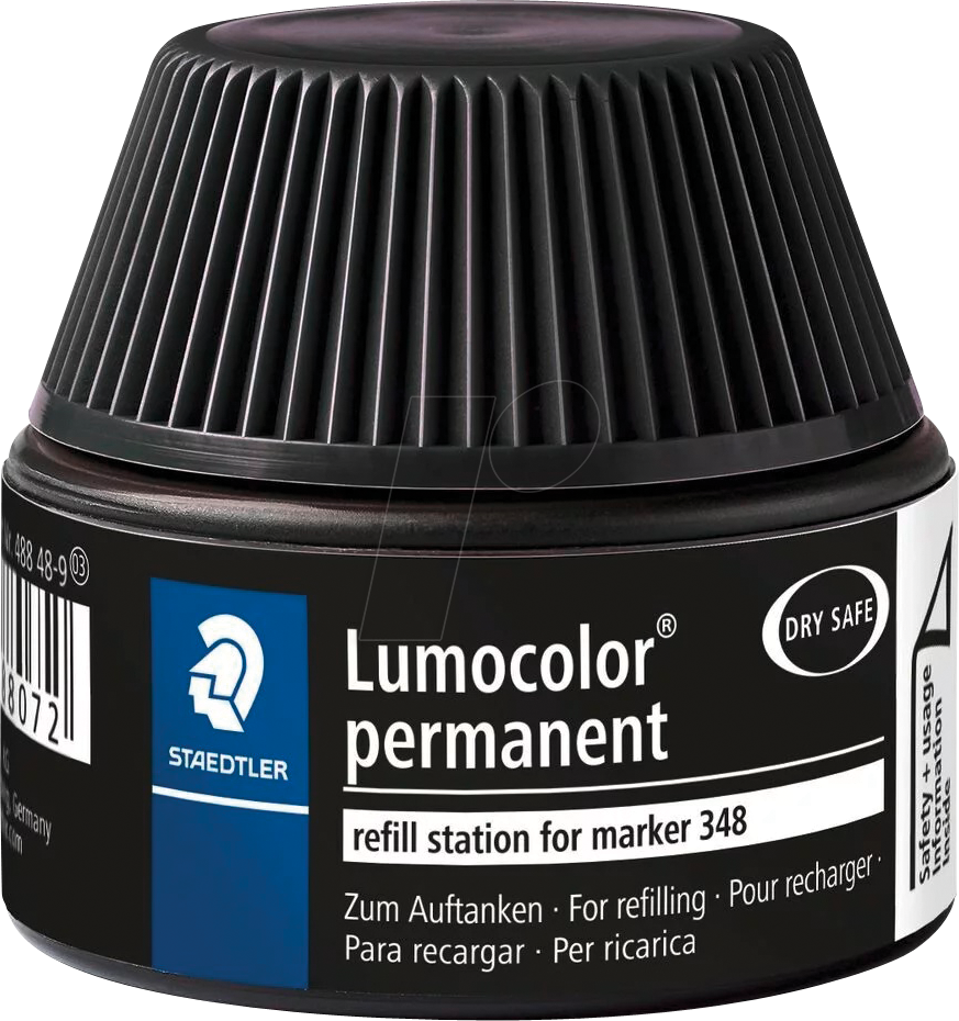 STAEDTLER 488489 - Nachfüllstation, Lumocolor permanent Marker 348, schwarz