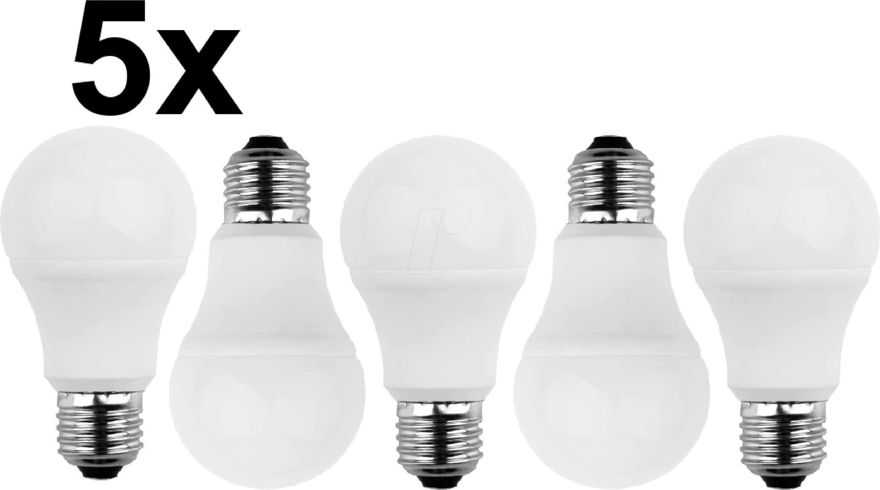 BLULAXA 49233 - 5x LED SMD Lampe A60 E27 8W 810 lm WW Aktion