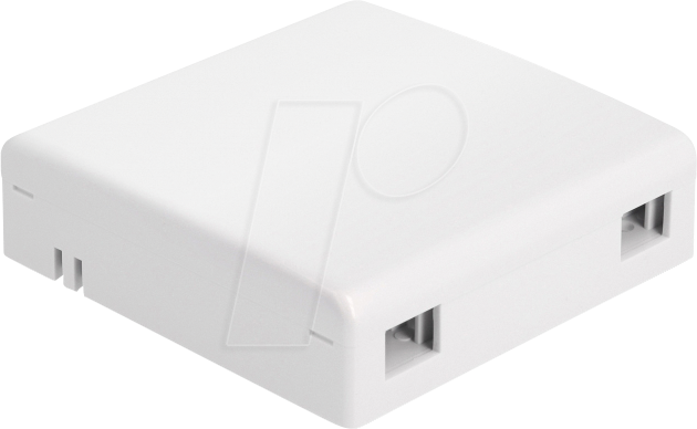 DELOCK 87897 - LWL Anschlussdose zur Wandmontage, 2x SC Simplex / LC Duplex