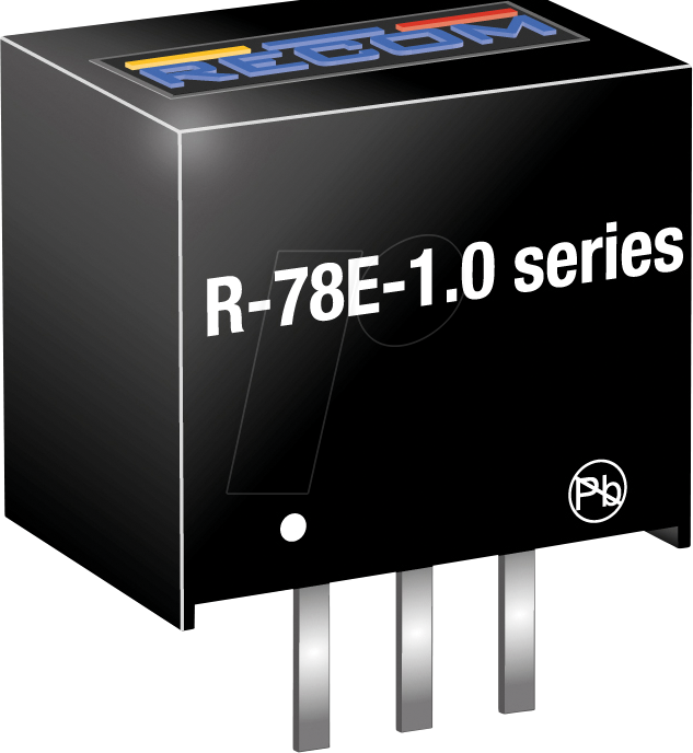 R-78E33-10 - DC/DC-Wandler R-78, 7-28 Vin, Single, 3,3 Vout, 1000 mA, SIP3