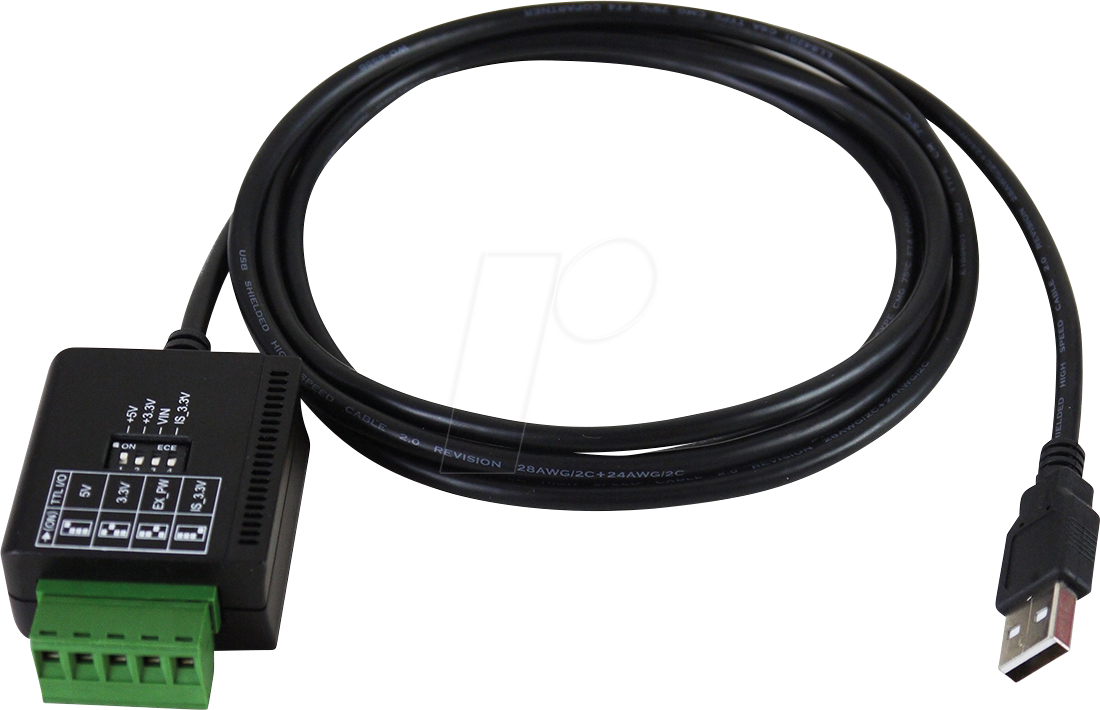 EXSYS EX-1310TTL - USB 2.0 Konverter, USB-A auf RS-232 TTL/CMOS, 1,8 m