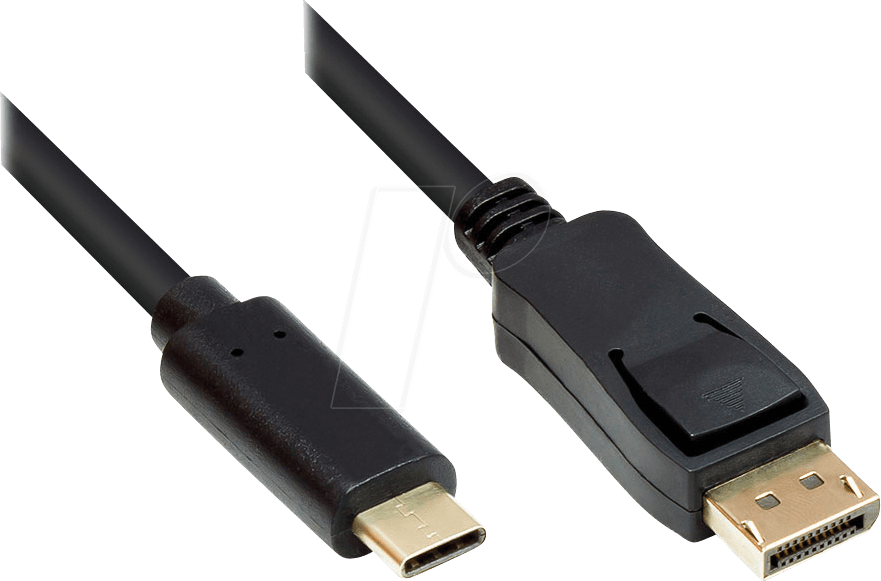 GC M0105 - USB Kabel, C-Stecker > DisplayPort 1.2-Stecker, UHD, 1 m