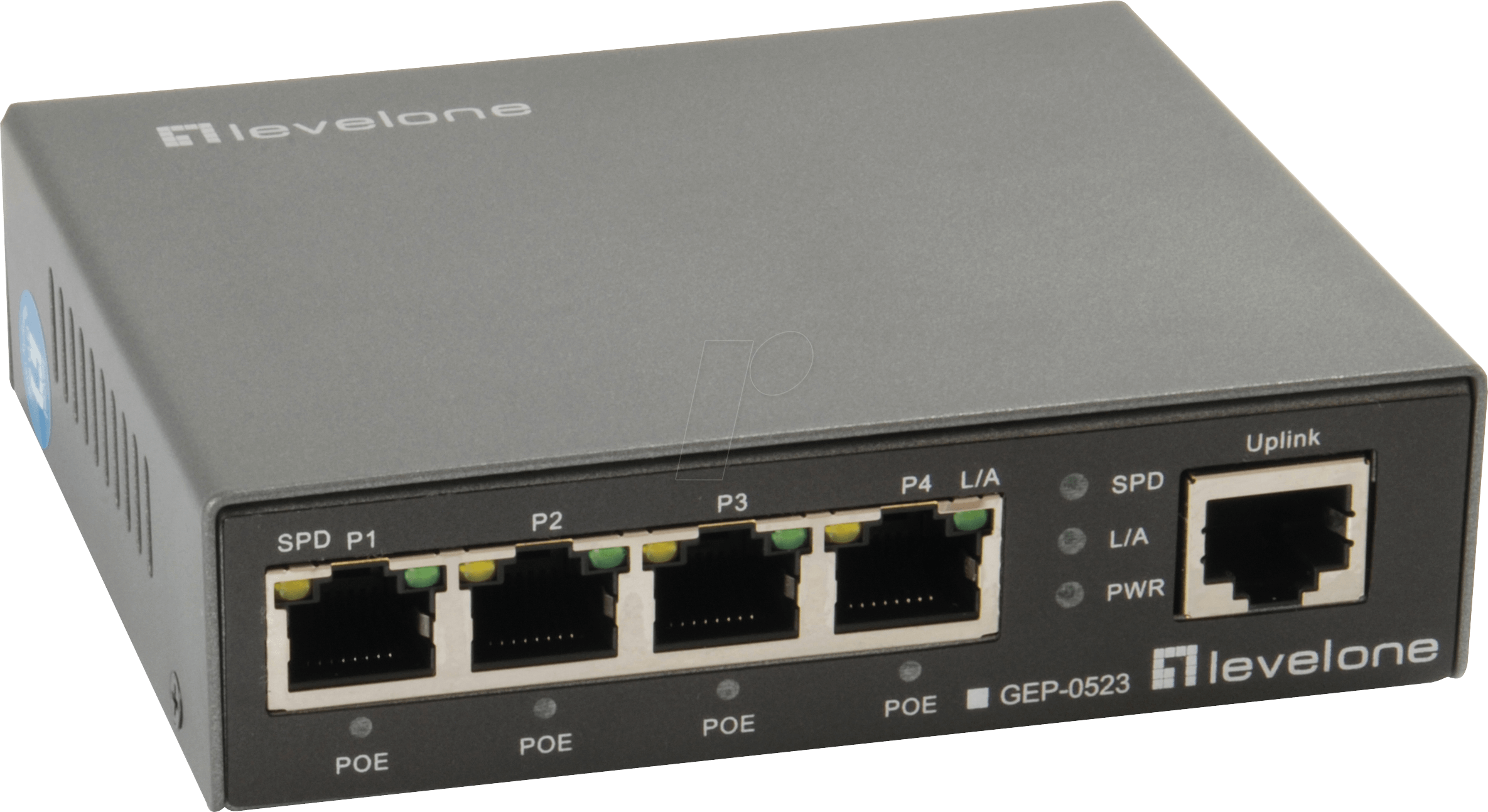 LEVELONE GEP0523 - Switch, 5-Port, Gigabit Ethernet, 4x PoE