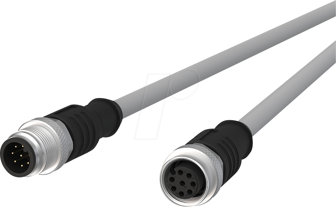 MC 142MKA12100 - Sensorleitung, M12, 8 pol, St > Ku, 10 m