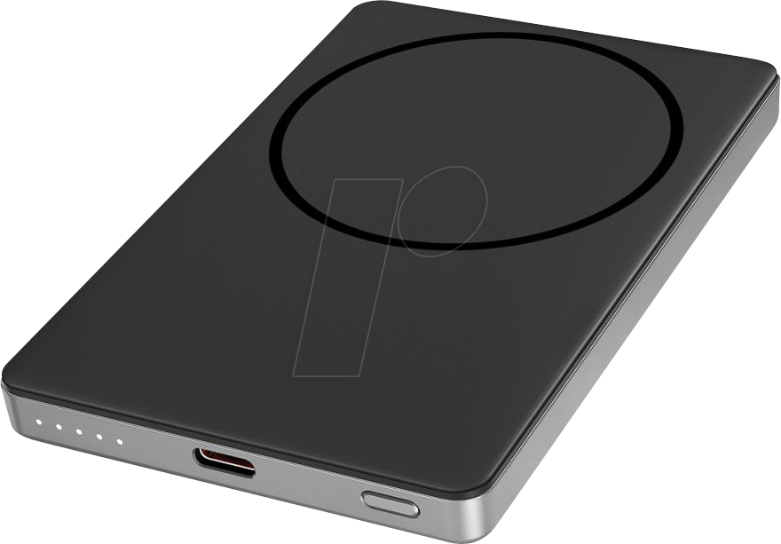 FONTASTIC 264504 - Powerbank, MagSafe, 5000 mAh, 1x USB-C, schwarz