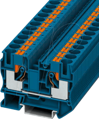 PT 10 BU - Durchgangsklemme, PT 10 blau