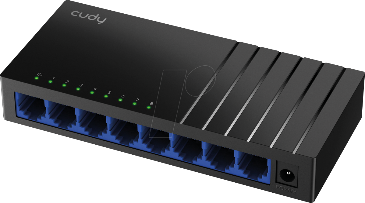 Thumbnail - CUDY GS108D - Switch, 8-Port, Gigabit Ethernet