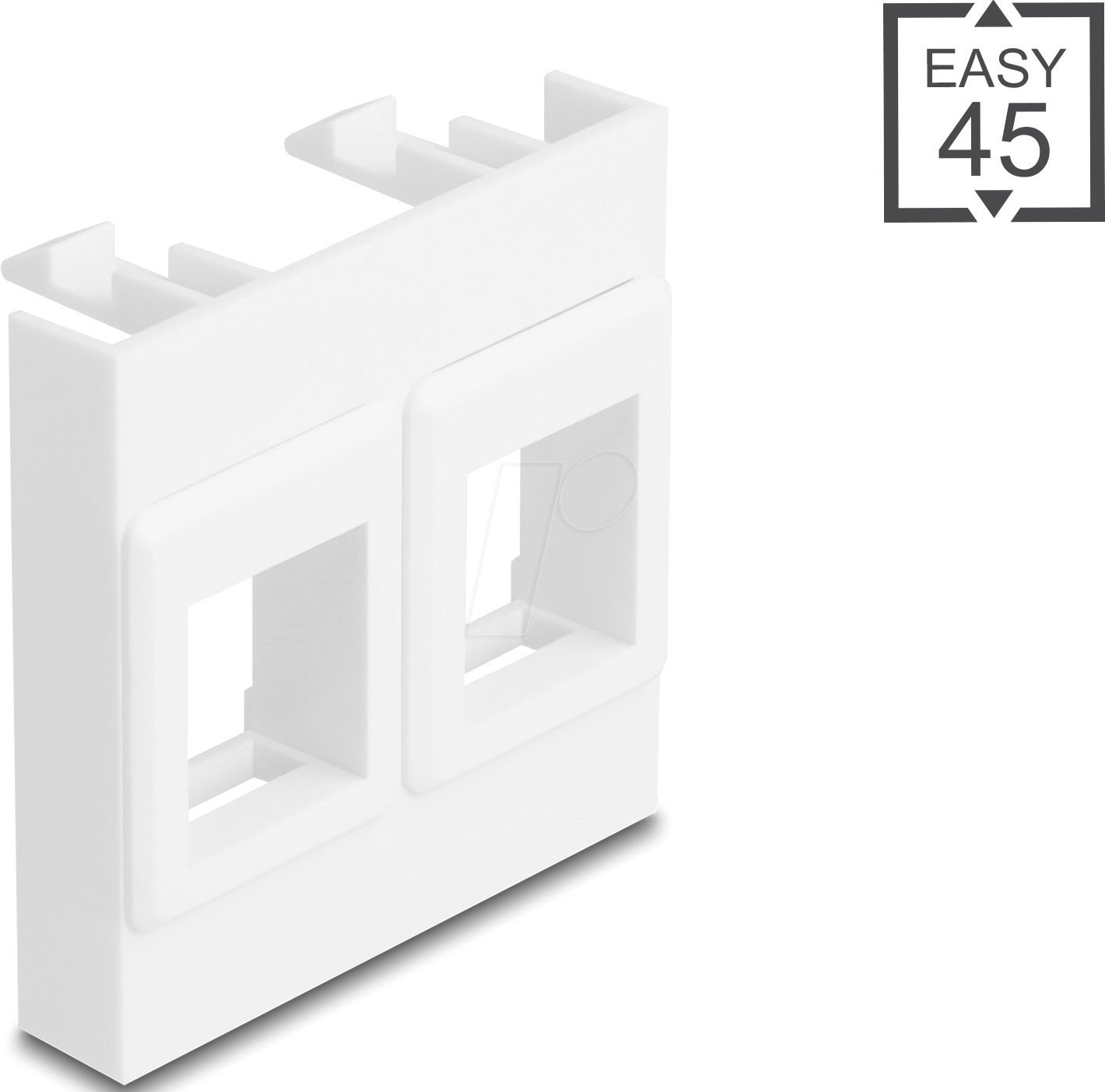 DELOCK 81582 - Easy 45 Modul 2x Keystone Halterungen 45 x 45 mm