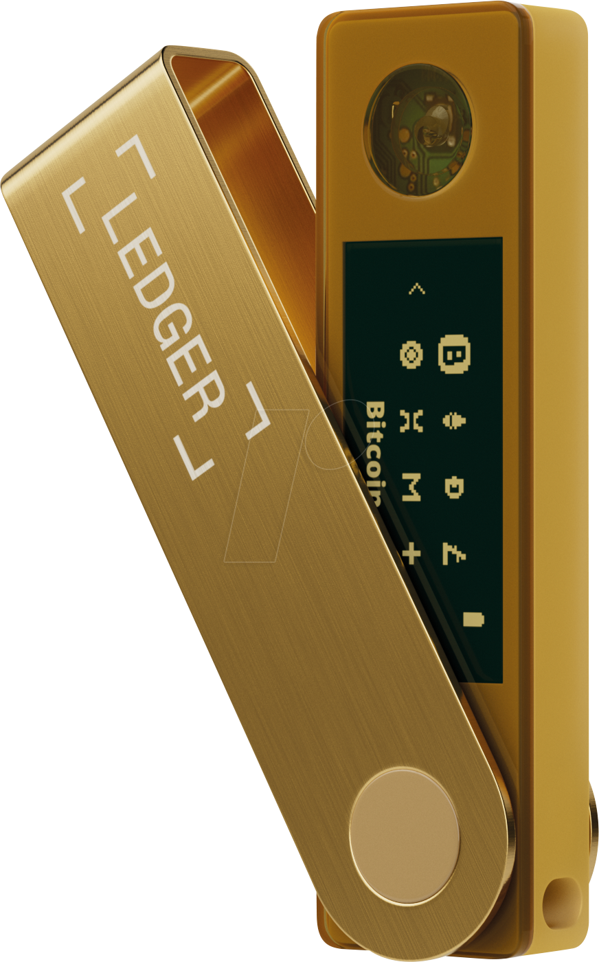 LEDGER X-GOLD - Krypto-Wallet, mit Bluetooth, Nano X, gold