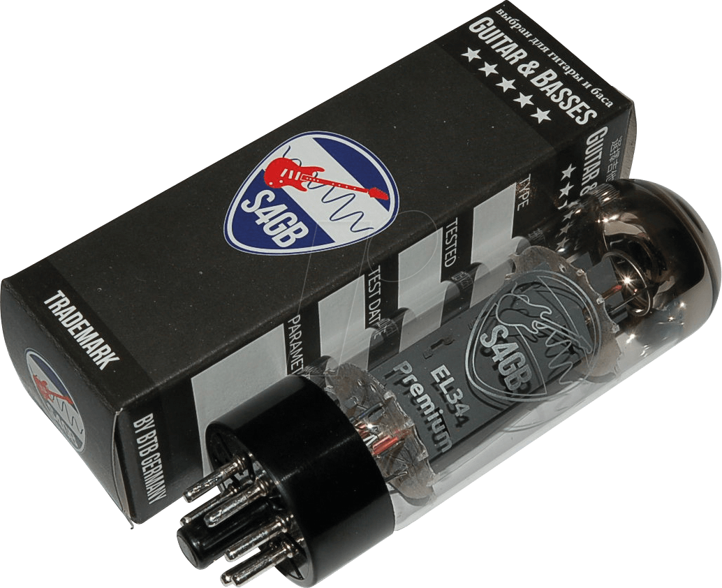 TUBE EL34 X4 - Elektronenröhre, Leistungsröhre, Octal, 8-pol, matched quartett