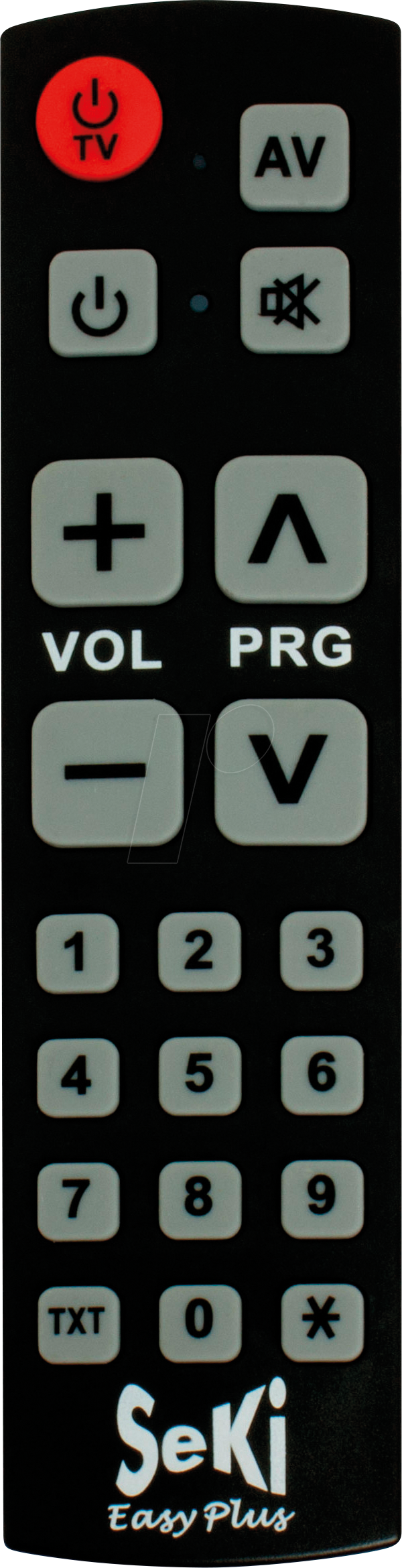 SEKI EASY+ SW - SeKi Easy plus, lernfähige Universalfernbedienung, schwarz