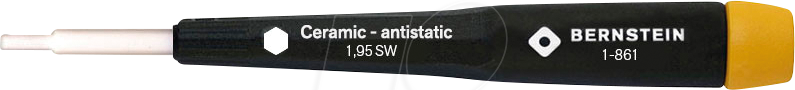 BERN 1 861 - Abgleichschraubendreher, Keramik, Sechskant 1,95x20 mm