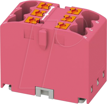 PHOE 3273281 - Verteilerblock PTFIX, 6X2,5, pink