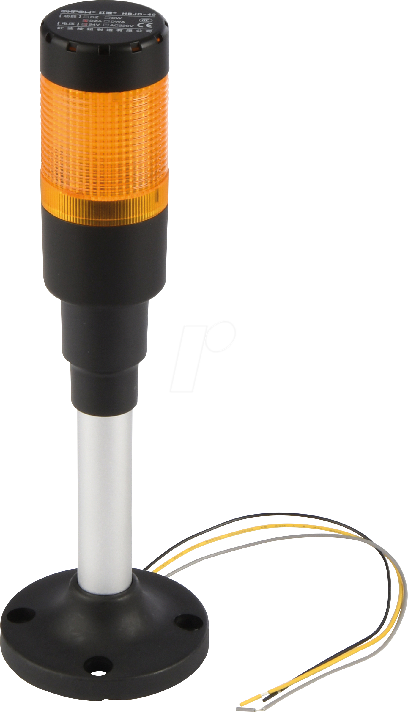 HBJD-DZA1Y24B - Signalampel, Summer, gelb, LED, 24 V AC/DC