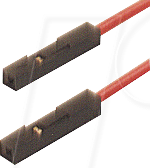 MKL 0,64 RT - Adapterleitung, MKL 0,64 mm, 0,25 m, rot