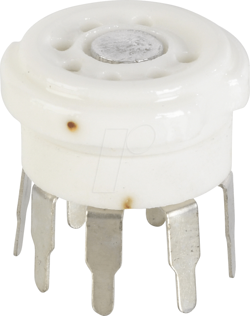 TUBE S B7G - Röhrenfassung, B7G, 7-pol, Printmontage, Keramik