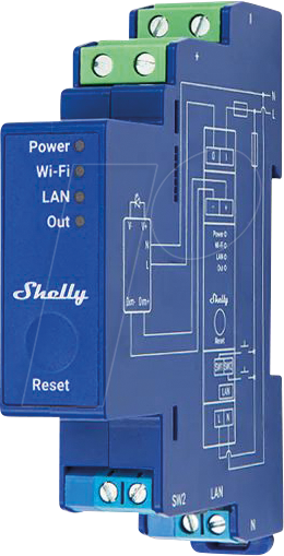 SHELLY PROD10VPM - Shelly Pro Dimmer 0/1-10V PM