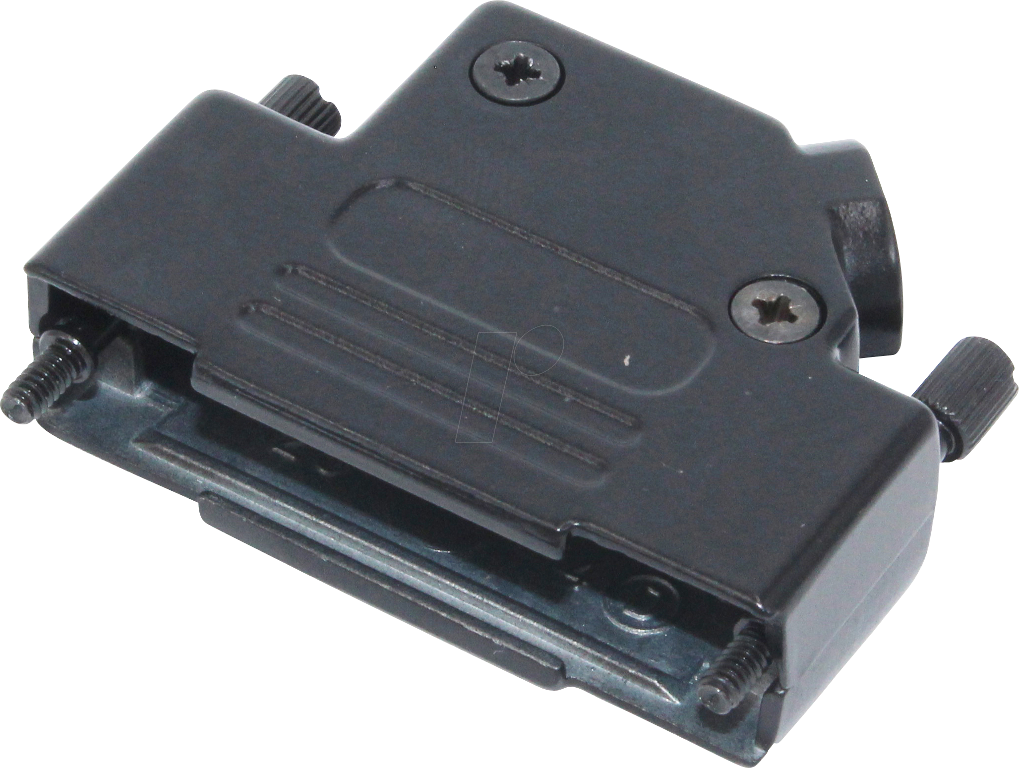 MHD45ZK25-BK-K - D-Sub Kappe, 25-polig, gewinkelt, schwarz