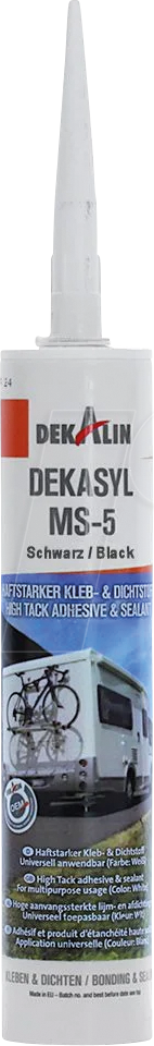 DEKALIN 6252412 - Karftkleber Dekasyl 6252412 MS-5, dauerelastisch, schwarz, 290 m