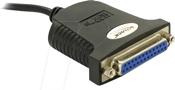 DELOCK 61330 - USB 1.1 Konverter, A Stecker auf Sub-D 25 Pin Buchse