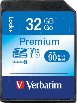 VERBATIM 43963 - SDHC-Speicherkarte 32GB, Verbatim Class 10 - U1