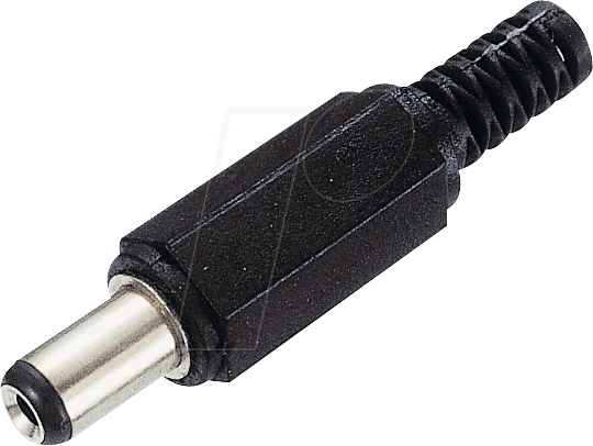 HS 10-9 - Hohlstecker Knickschutz, Ø außen: 3,8 mm, Ø innen: 1,0 mm