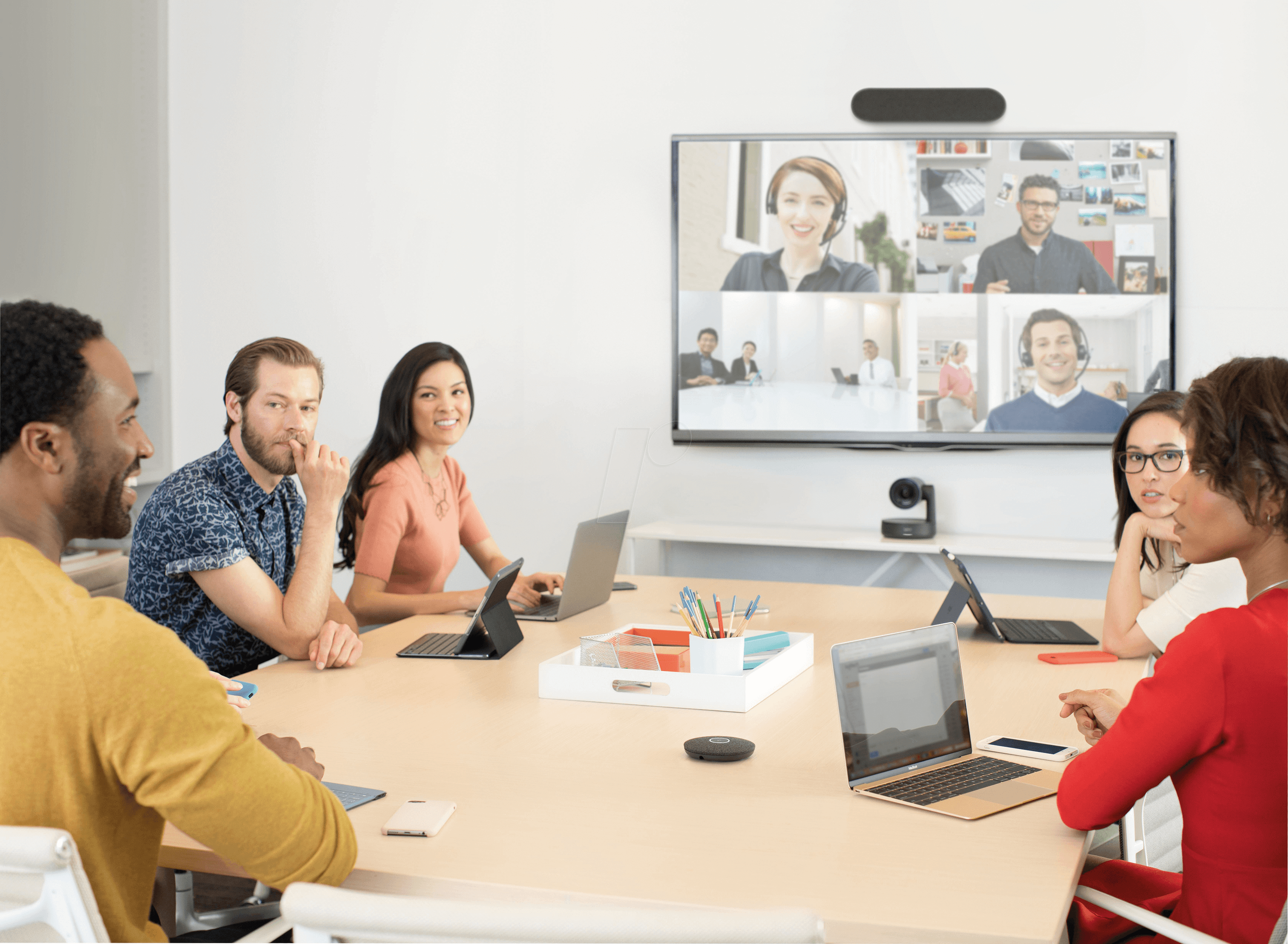 LOGITECH RALLY S - Videokonferenzsystem, Ultra-HD 4K, inkl. Lautsprecher, Mikrofon,