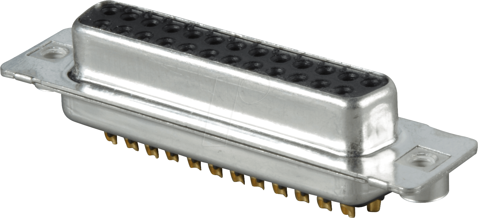 D-SUB BU 25 CGK - D-SUB-Buchse, 25-polig, Lötkelch, gedrehte Kontakte