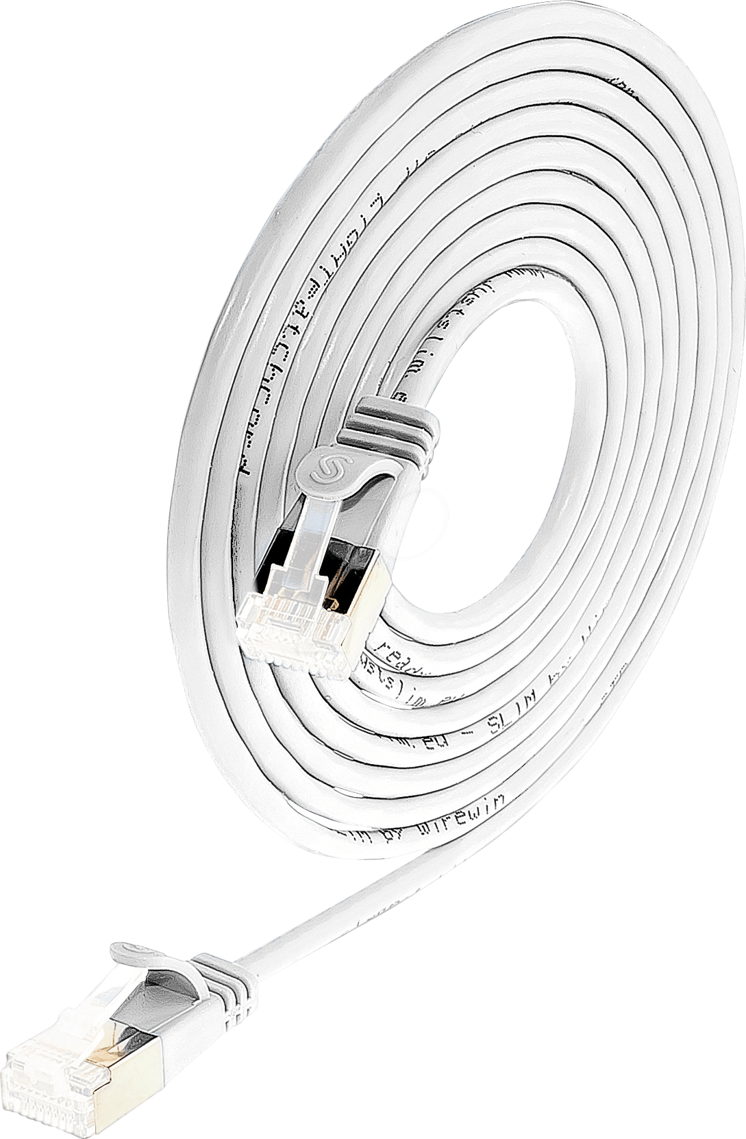 Thumbnail - SLIM SL6A 1 WS - Cat.6a SLIM-Light-Kabel, U/FTP, 1 m, weiß