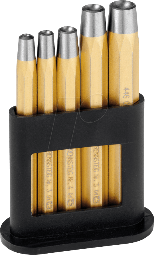 RENN 446 100 0 - Nietkopfsetzersatz, 2 - 6 mm, 5 -teilig