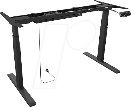ICY IB-EW205B-T - Elektrisch verstellbares Schreibtischgestell, 2 Motor, schwarz