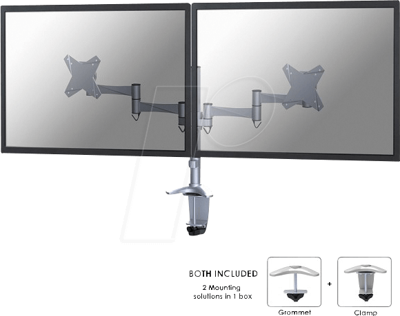Thumbnail - FPMA-D1330DSI - Monitor Halter, 2 Displays, Tischmontage
